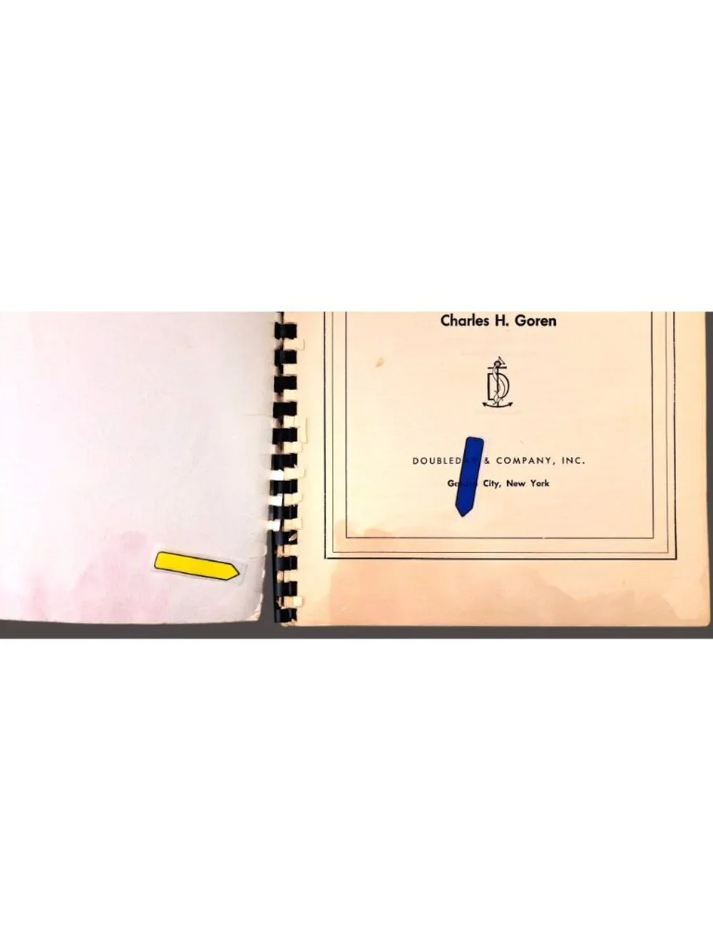 Charles H. Goren vintage contract
